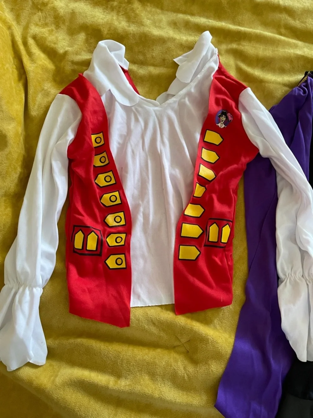 Vintage The Wiggles Captain Feathersword Toddler Pirate Costume Sz 2/4Y Dress up - Picture 2 of 10